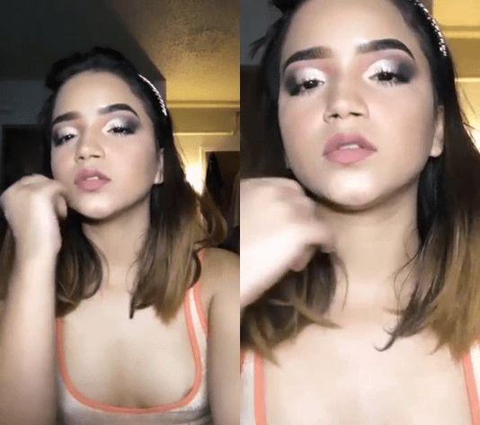 Portada del video Caomi Madalis Video sexy mostrando una teta en Onlyfans
