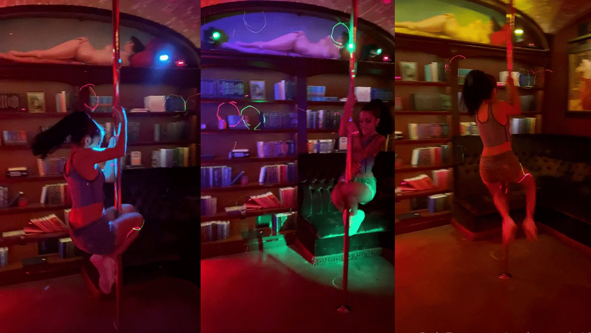 Portada de Malu Trevejo video bailando pool dance en Onlyfans