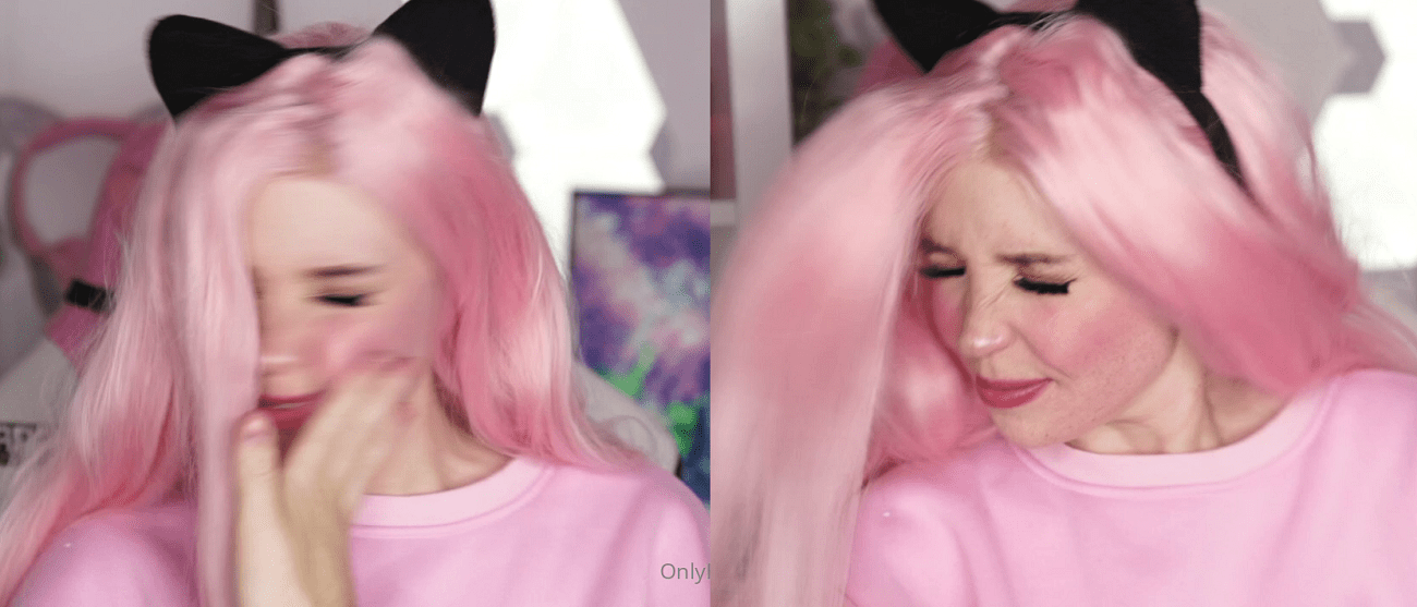 Portada de Belle Delphine Video Slapped in OnlyFans