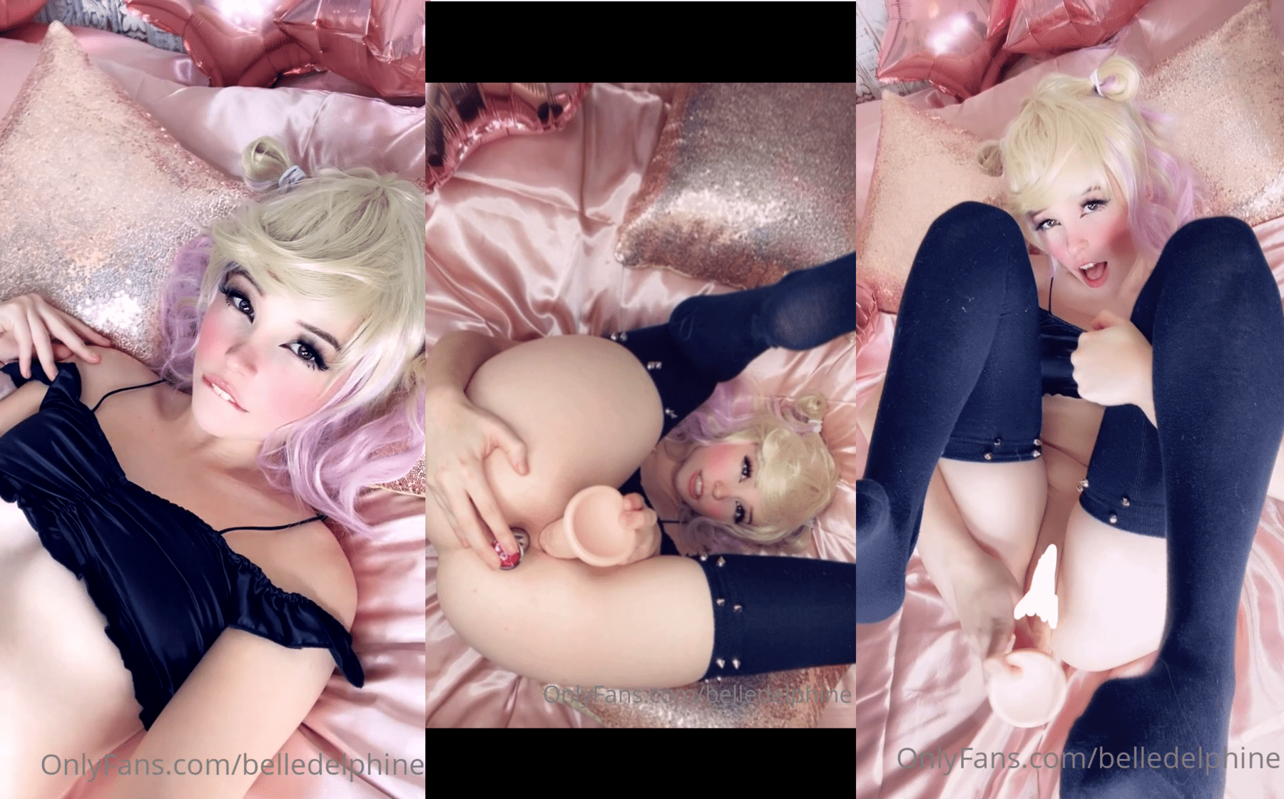 Portada de Belle Delphine Onlyfans Video masturbating with Short Hair